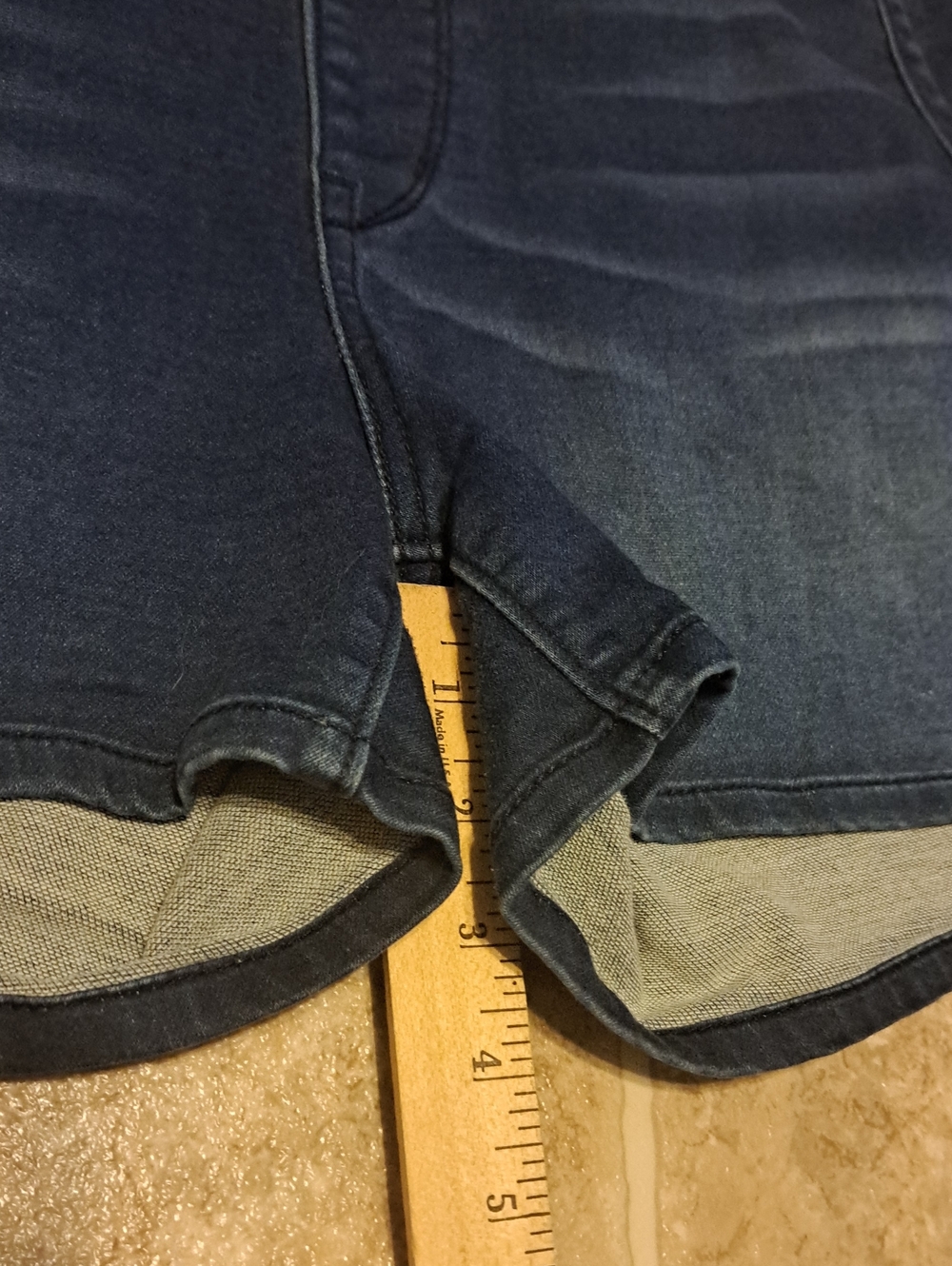 Signature by Levi Strauss Dark Blue Women's Drawstring Lounge Shorts. Size 16. - Picture 7 of 10